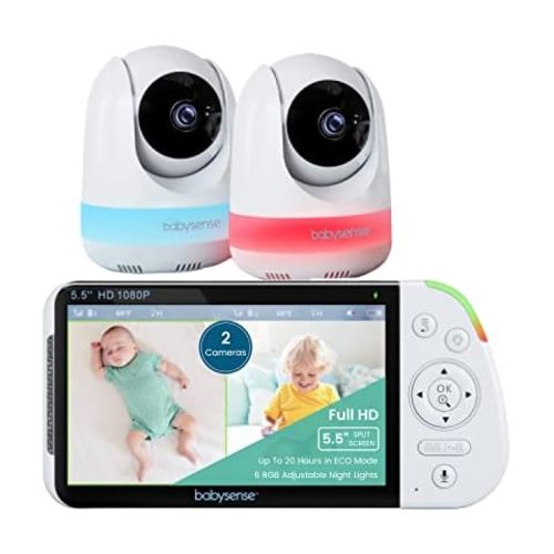 Infant Optics DXR-8 PRO Video Baby Monitor, 720P HD Resolution 5" Display, Patent-Pending A.N.R. (Active Noise Reduction), Pan Tilt Zoom, and Interchangeable Lenses