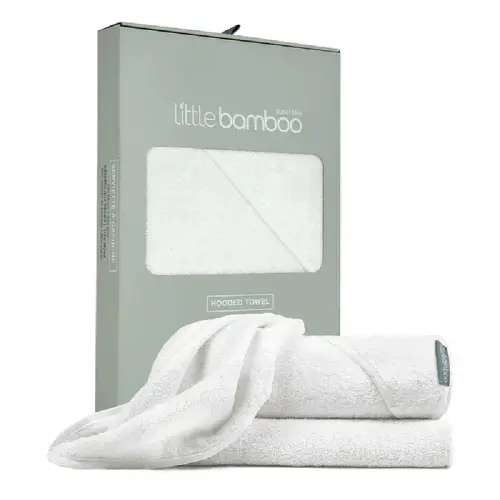 Little Bamboo Hooded Towel Natural | Baby Bunting AU