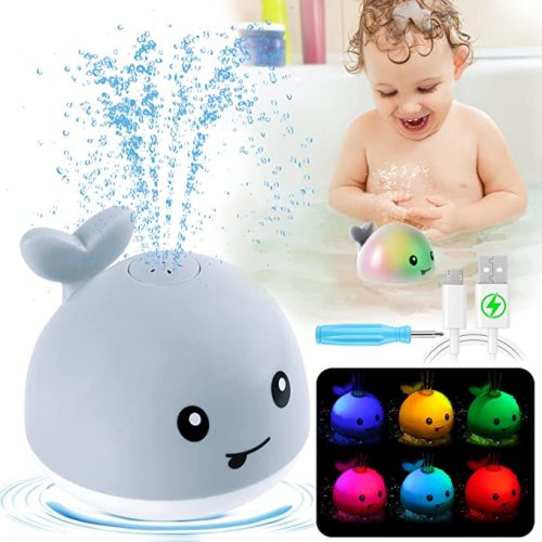 LZZAPJ Baby Bath Toys for Toddlers 1-3 Year Old, Bathtub Water Toys for  Kids Age 2-4, Contains 4 Stacking Cups, 2 Boats 2 Whale-Shaped Spoons, Gift