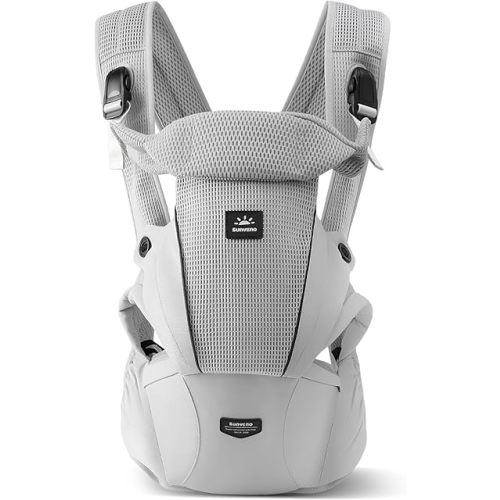 SUNVENO Baby Hip Carrier, Baby Carrier with Hip Seat, Patented Ergonomic Support for Heavy Babies, Lightweight Breathable Design, 7-45 lbs