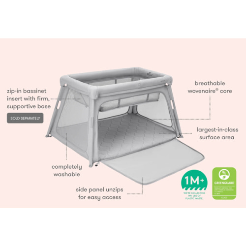 Travel Crib with Bassinet & Play Yard