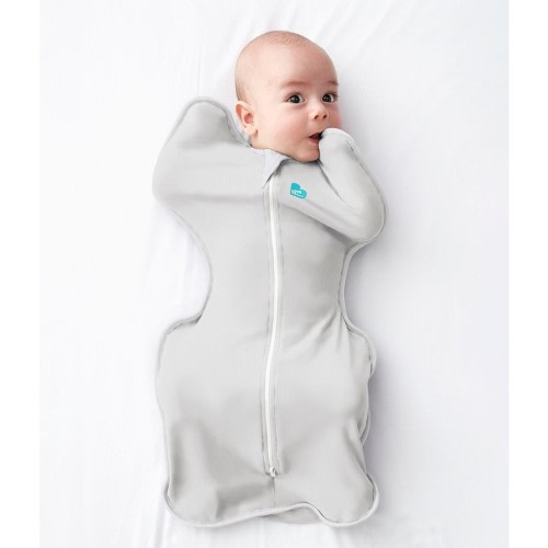 Love To Dream Baby 1 Tog Swaddle Up - Light Grey - Size Newborn
