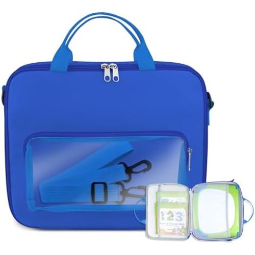 Travel Bag Compatible with LeapFrog LeapStart 3D Interactive Learning System, Carrying Case for LeapStart 3D Interactive Learning System, Blue