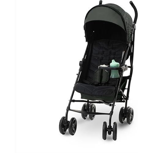 3Dlite Convenience Stroller, Green – Lightweight Stroller with Aluminum Frame, Large Seat Area, 4 Position Recline, Extra Large Storage Basket – Infant Stroller for Travel and More