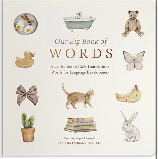 Our Big Book of First Words: A Collection of 100+ Foundational Words for Language Development (Tabitha Paige Children's Book Series)