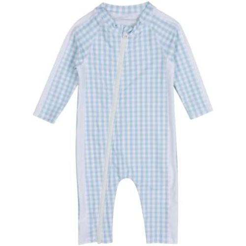 SwimZip Boys' Long-Sleeve UPF 50+ Swimsuit for Baby, Toddler, & Little Boys