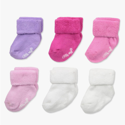 Little Me baby-girls 6 Pack Variety Socks