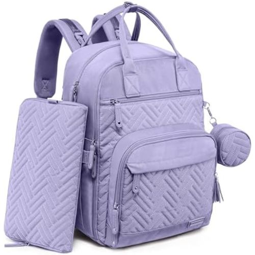 iniuniu Diaper Bag Backpack, 4 in 1 kit Large Unisex Baby Bags for Boys Girls, Waterproof Travel Back Pack with Diaper Pouch