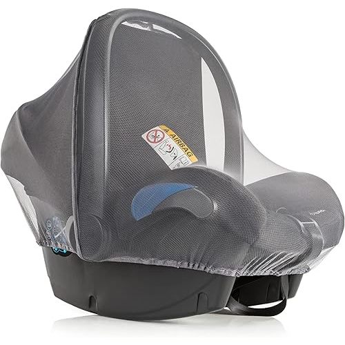 Mosquito Net for Baby Car Seats – Infant Car Seat Insect Mesh Net - Universal Fit, Premium Quality: Machine Washable - Gray