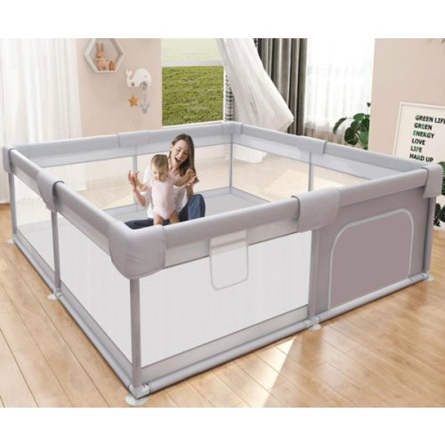 Baby Playpen 50x50 Inch, Play Pens for Babies and Toddlers Baby Fence Baby Play Yards for Indoor & Outdoor with Breathable Mesh Anti-Fall Playpen