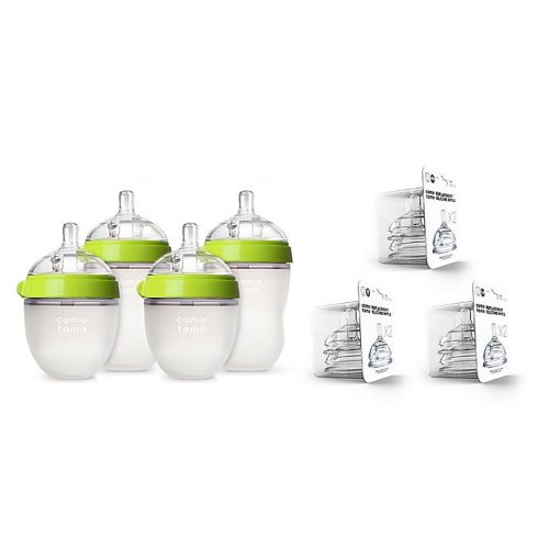 comotomo® 7-Piece Baby Bottle Gift Set in - Green
