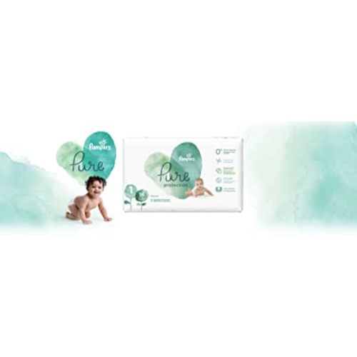 Diapers Newborn/Size 1 (8-14 lb), 35 Count - Pampers Pure Protection Disposable Baby Diapers, Hypoallergenic and Unscented Protection, Mega Pack (Old Version)