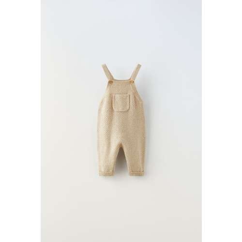KNIT OVERALLS WITH POCKET