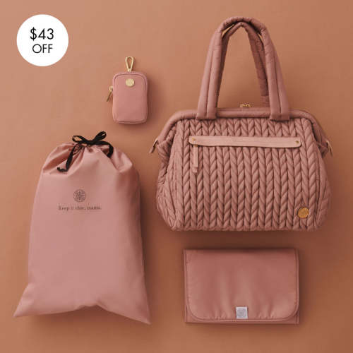 Paige Carryall Dusty Rose Mother’s Day Set