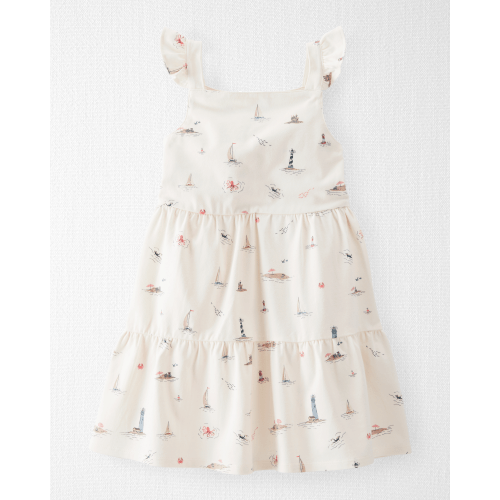 Toddler Organic Cotton Dress in Coastal Vacation Print - Little Planet | Carter's
