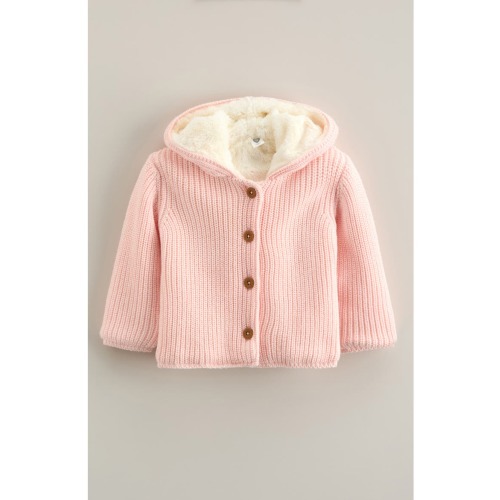 Fleece Lined Hooded Cardigan