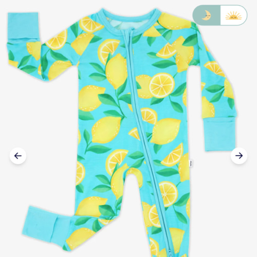 Blue Sunny Citrus Zippy – Little Sleepies