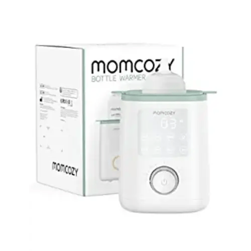 Momcozy Nutri Baby Bottle Warmer, Faster Wath Bath Milk Warmer with Night Light, Accurate Temperature to Preserve The Fullest Nutrients in Breast Milk, Fits All Bottles for Breastmilk or Formula - White