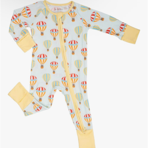 LollyBanks Baby Pajamas, 2-Way Zipper Infant Romper, 95% Viscose Made from Bamboo and 5% Spandex, Baby Sleepers