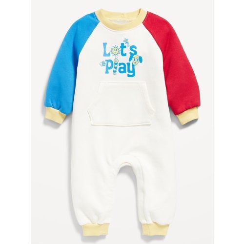 Long-Sleeve French-Terry One-Piece Jumpsuit for Baby | Old Navy