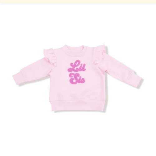Ruffle Sweatshirt, Lil Sis Sibling - Angel Dear Tops | Maisonette