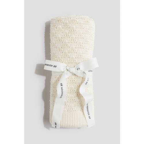 POINTELLE SILK-BLEND BABY BLANKET