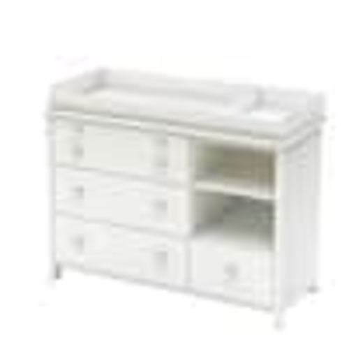 South Shore Little Smileys 4-Drawer Pure White Changing Table 3740337