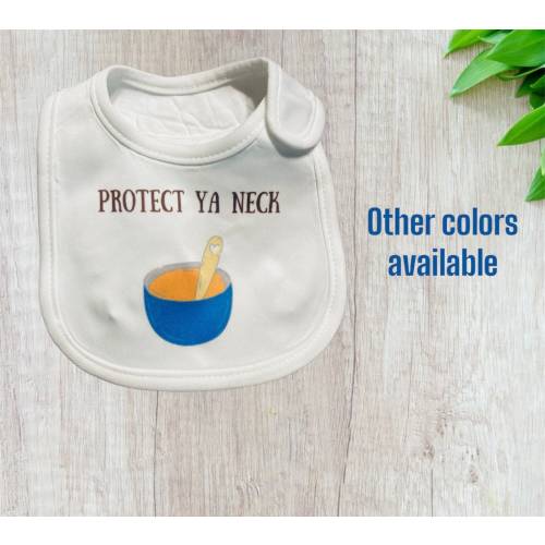 Bib - Baby Bib - Wu-Tang Clan inspired - Unisex Baby - Baby Gift - Custom baby bib - Unique baby - Protect Ya Neck - Wu Tang