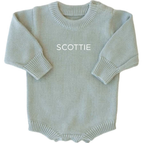 Personalized Printed Knit Sweater Bubble | Solid