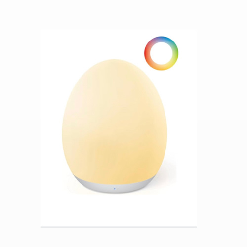 JolyWell Night Light for Kids, Baby Egg Light with 7 Colors Changing Mode & Stepless Dimming, Nursery Night Lamp BPA Free,Rechargeable Egg Night Light for Breastfeeding 1h Timer & Touch Control