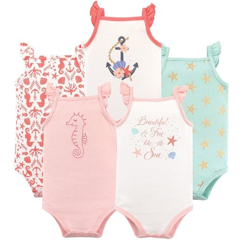 Hudson Baby Unisex Baby Cotton Sleeveless Bodysuits