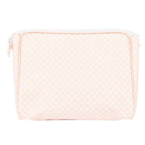 NameDropper- Apple of my Isla Small Pouch (Go Bag) Pink Gingham