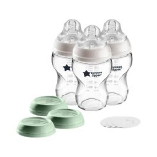 Matyz Wide Neck Glass Breast Milk Collection and Storage Bottles - Can Be  Used as Glass Baby Bottle with the Bonus Nipples - Leak Proof Design - Use  One Bottle to Pump