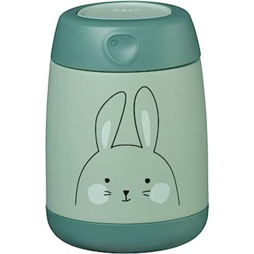 Insulated Stainless Steel Baby Lunch Box 210ml - So Bunny Green