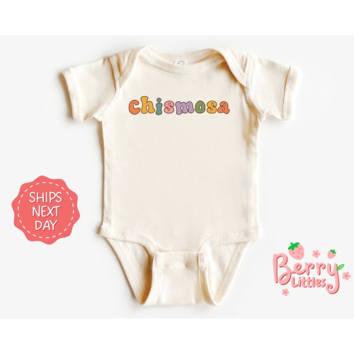 Chismosa Spanish Baby Onesie® - Funny Latina Power Newborn Infant Natural Outfit Gift - Latina Chismosa Onesie® BRY-0909