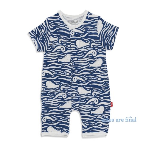 whale hello there modal magnetic romper