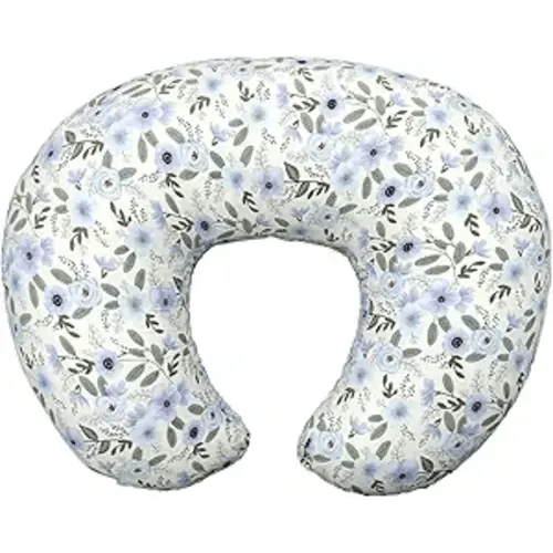 Nursing Pillow, Breastfeeding Pillow with Removable Cover, Ergonomic Breast Feeding Pillow, Baby Feeding Pillow for Mom Easier Breastfeeding- Original Size/Leaves
