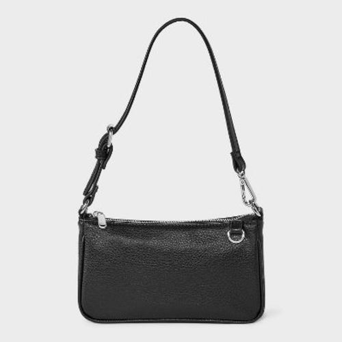 Convertible Buckle Strap Shoulder Bag - Wild Fable™ Black