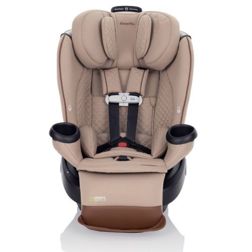 Evenflo Gold Revolve 360 Extend All-in-One Rotating Convertible Car Seat with SensorSafe- Travertine