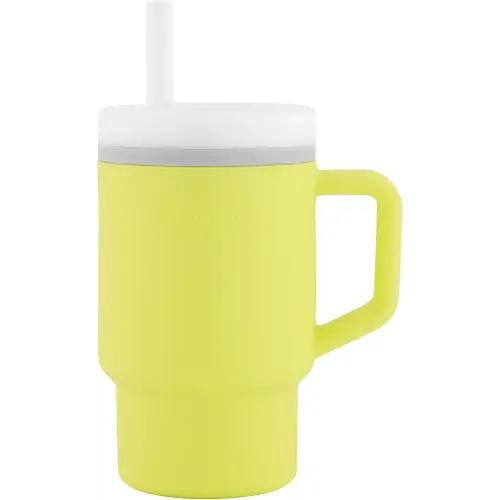 Infantino My 1st Tumbler – Adorable Miniature Tumbler with Toddler-Friendly Straw and Handle, Encourages Hydration, Easy to Clean, 9 fl. oz, Citrus