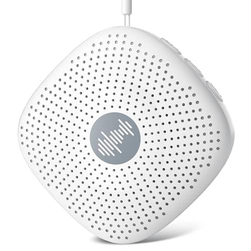 White Noise Machine,Portable Sound Machine for Baby Adult,21Soothing Sound,Auto-Off Timer,Noise Canceling for Office & Sleeping, Compact Size for Home,Travel,Registry Gift,White