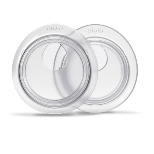 Elvie Catch Milk Collection Shells | Set of Two Discreet Leak-Protection Silicone Cups, Reuse Your Milk| Reusable Breast Shells Collect Up to 1oz | No More Wasted Milk or wasteful Breast Pads