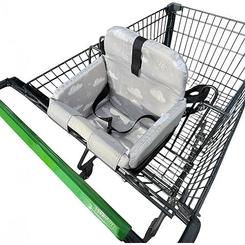 Premium Baby Shopping Cart Cover & High Chair Seat Protector - Universal Fit for Grocery Carts, Restaurant Chairs，Restaurant Seats, and Park Swings-Girl & Boy