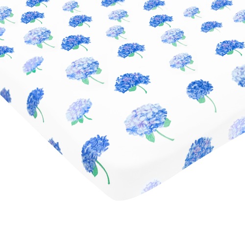 Crib Sheet in Hydrangea