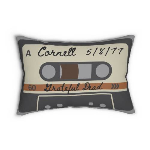 Grateful Dead Inspired - Cornell University 5/8/77 Cassette Lumbar Pillow, #IYKYK