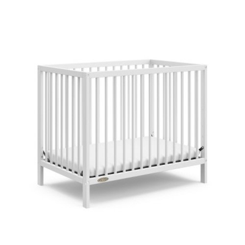 Graco Teddi 4-in-1 Convertible Mini Crib with Mattress White