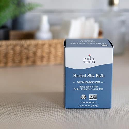 Earth Mama Herbal Sitz Bath | Pregnancy & Postpartum Essentials, Soothing Sitz Bath, 6-Count