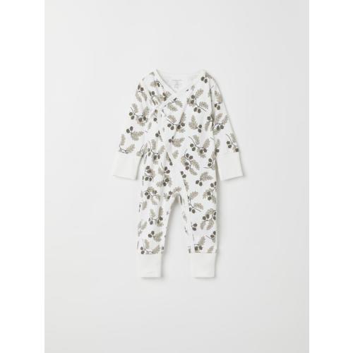 OAK AUTUMN GOTS WRAP ROMPER (PREEMIE-6MOS)-30755