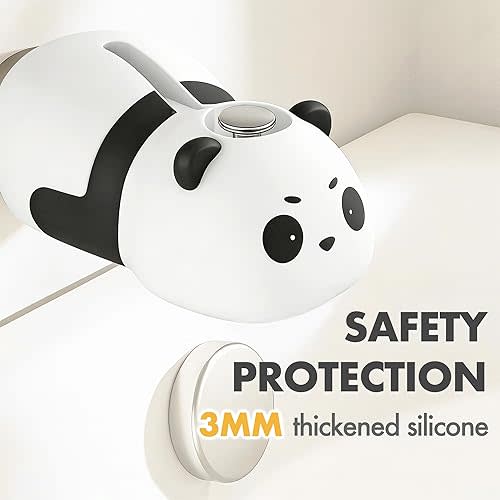 Baby Bathtub Faucet Cover, Bathtub Spout Cover Safety Guard for Kids, Shower Protector Toddler Bathroom Accessories Universal Fit, Cute and Soft Panda Faucet Covers for Bath Fun