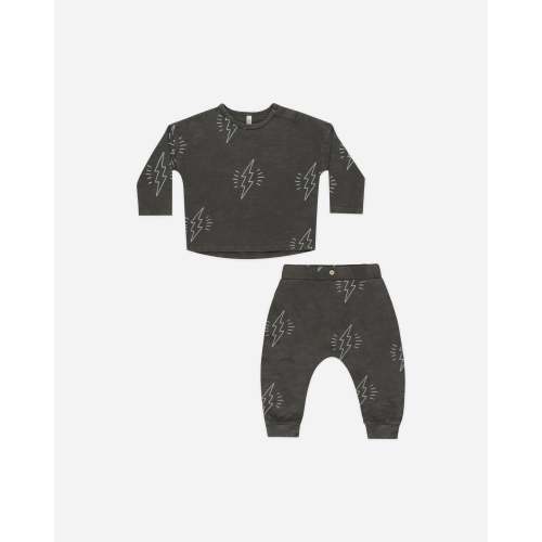 Long Sleeve Tee + Pant Set || Bolts